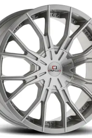 High Quality Cavallo CLV-36 6x135/6x139.7 20x8.5 +15 Silver & Machined