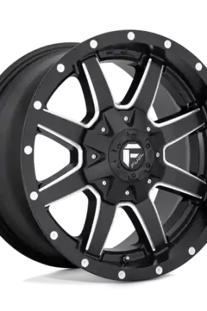 Deal Fuel 1PC D538 MAVERICK 8X180 22X9.5 +25 MATTE BLACK MILLED