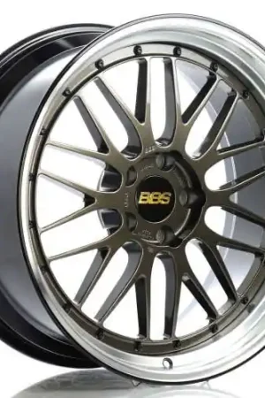 BBS LM 5x112 20x10 +22 Black Barrel/Selenite Bronze Center/Machined Lip 82mm PFS/Clip Required Limited Edition