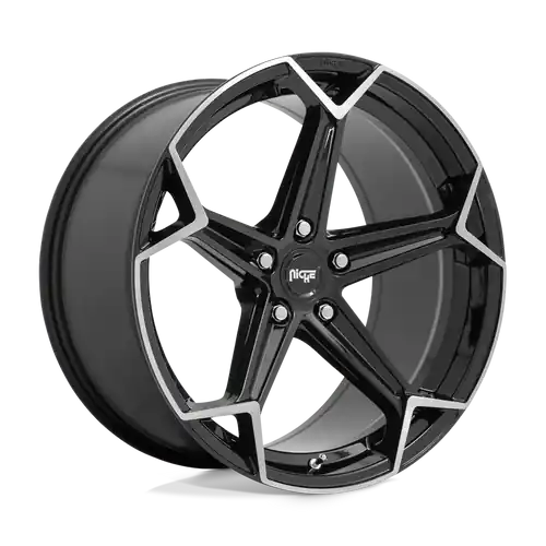 Niche 1PC N259 ARROW 5X115 20X10.5 +20 GLOSS BLACK BRUSHED Limited Edition