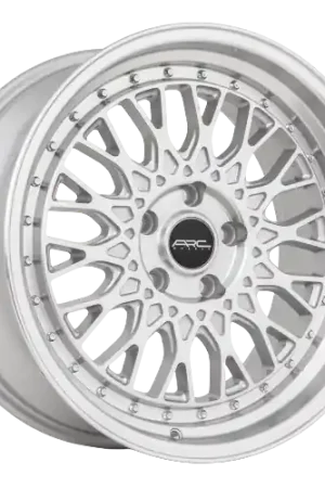 Super Sale ARC AR1 5x114.3 17x8.5  +35 Silver Machine Face Lip Chrome Rivet