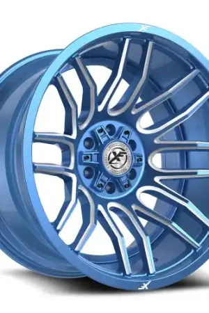 XF Off-Road XF-232 5x127/5x139.7 24x12 -44 Anodized Blue & Milled Must Have