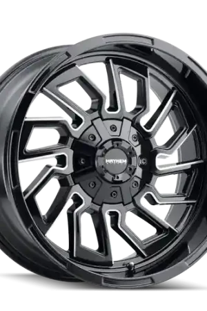 Mayhem Flywheel 8111 8x170 20x10-19 Gloss Black/Milled Spokes Budget