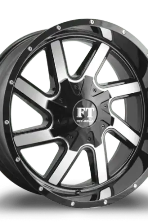 Clearance FULL THROTTLE FT1 8x180 20x12-44 BLACK / MACHINED