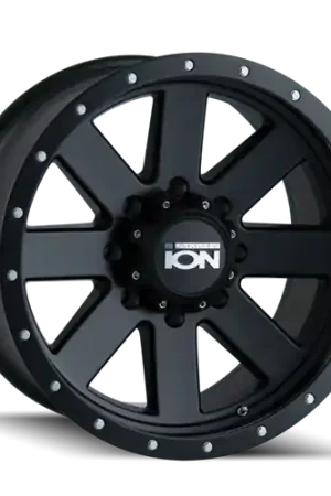 Ion Type 134 5x139.7 20x9+18 Matte Black/Black Beadlock Hassle-Free Returns