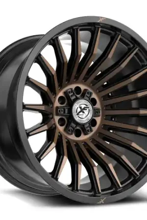 XF Off-Road XF-231 6x135/6x139.7 26x12 -44 Satin Black & Bronze Machined Double Dark Tint Trusted Brand