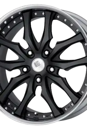 Worldwide Shipping Work Ls Paragon Suv 5x114.3 24x11+52 O Disk Black Anodized