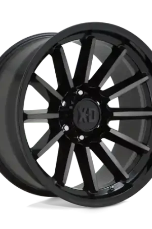 XD XD855 LUXE 6X139.7 20X10 -18 GLOSS BLACK MACHINED WITH GRAY TINT Same Day Shipping