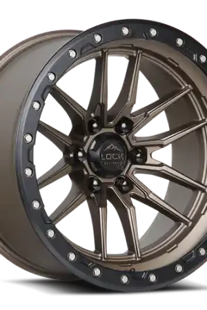 LOCK OFFROAD KRAWLER 5x127 18x9 +1 Matte Bronze W Matte Black Ring Buy Online
