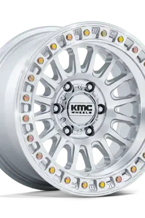 KMC KM552 IMS 5X127 18x9 +0 GLOSS SILVER W/ MACHINED FACE Grab Now