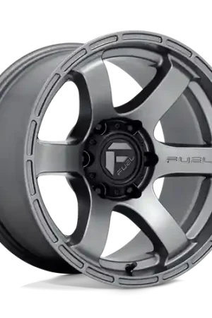 Fuel 1PC D767 RUSH 6X139.7 17X9 +1 MATTE GUN METAL Fast Shipping