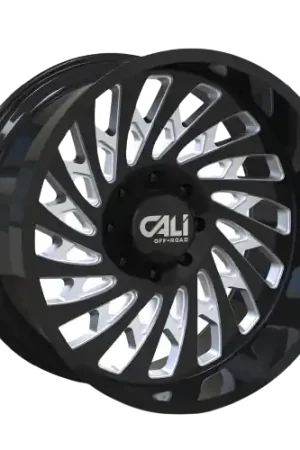 Cali Off-Road Switchback 9108 8x180 20x12-51 Gloss Black/Milled Certified