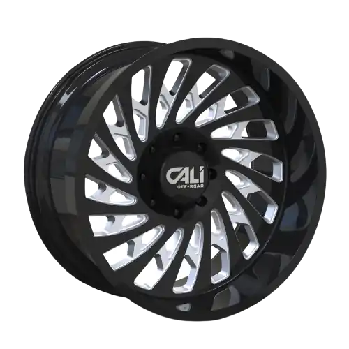 Cali Off-Road Switchback 9108 8x180 20x12-51 Gloss Black/Milled Certified