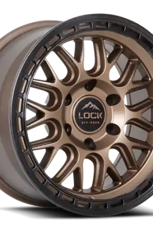 Secure Checkout LOCK OFFROAD ONYX 5x127 17x9+1 Matte Bronze W Matte Black Ring
