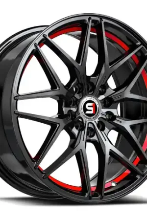 Spec-1 SP-60 5x100/5x114.3 17x7.5 +42 Gloss Black & Red Undercut Popular
