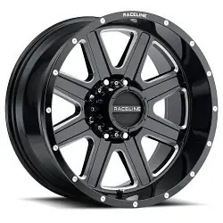 Raceline 940M Hostage 6X135 22x12 -44 Black and Milled Clearance