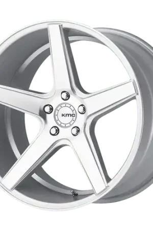 Original KMC KM685 DISTRICT 5X114.3 22X9 +20 SILVER MACHINED