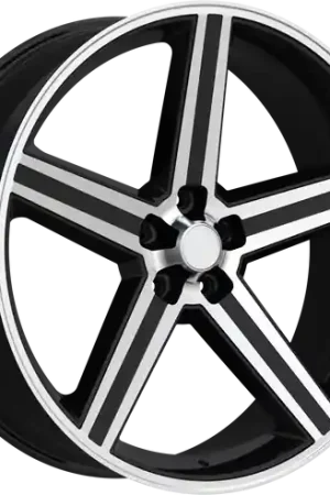 REPLICA 248 5X127 22x8.5 +38 BLACK MACHINED Trusted Brand