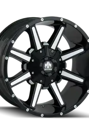Best Choice Mayhem Arsenal 8104 6x135/6x139.7 22x12-44 Gloss Black/Machined Face
