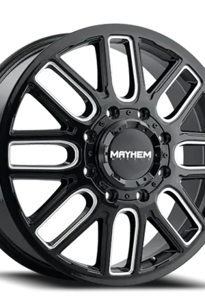 Mayhem Cogent Dually Wheel 20x8.25 8x200 Gloss Black Milled 115mm Genuine