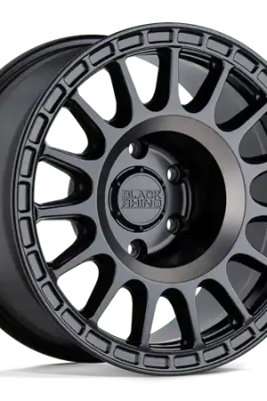 Black Rhino SANDSTORM 5X114.3 17X8 +10 SEMI GLOSS BLACK W/ MACHINED DARK TINT RING Buy Today
