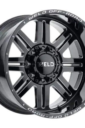 No Minimum Order WELD Off-Road Chasm 5x139.7 18x9 0 Gloss Black/Milled