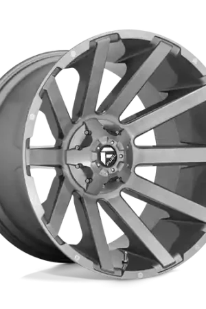 Big Sale Fuel 1PC D714 CONTRA PLATINUM 5X127/5X139.7 22X12 -44 BRUSHED GUN METAL TINTED CLEAR