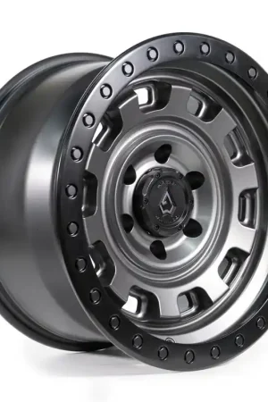Fast Shipping Arena A112 Gunner Wheel 17x9 6x135 Satin Gunmetal w/ Satin Black Lip -12mm - FREE T-SHIRT INCLUDED!