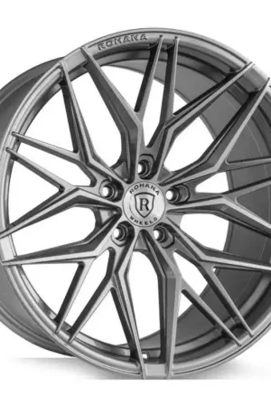 Rohana Rfx17 Wheel 19x9.5 5x120 Brushed Titanium 53mm - FREE T-SHIRT INCLUDED! High Quality