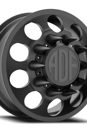 New Arrival Adf Big Mac Dually - Wheel 24x8.25 8x165.1 Satin Black 144mm - MINIMUM PURCHASE OF 4 - FREE T-SHIRT INCLUDED!
