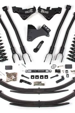 Final Sale 5 Inch Lift Kit w/ 4-Link | Ford F250/F350 Super Duty (23-26) 4WD | Diesel