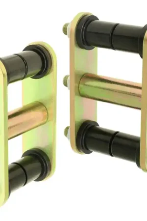 Must Have RockJock 76-86 CJ HD Leaf Spring Shackles Rear w/ Urethane Bushings HD Greasable Bolts Pair