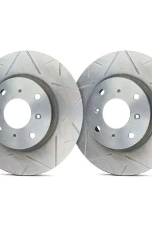 SP Performance Rear Vented 10 Lug Peak Silver ZRC Brake Rotors PLA V67078-P Free Returns