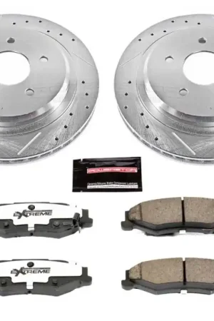 Power Stop 04-09 Cadillac XLR Rear Z26 Street Warrior Brake Kit Wholesale