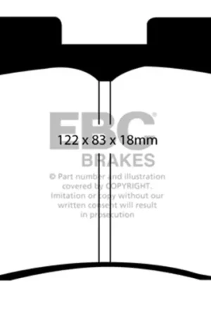 EBC 93-98 Toyota Supra 3.0 Twin Turbo Redstuff Front Brake Pads Genuine