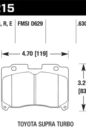 Hawk 93-98 Toyota Supra TT HPS Street Front Brake Pads One Day Deal