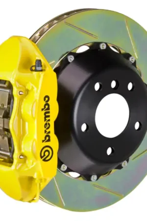 Brembo 10-16 E550 Sedan Rr GT BBK 4Pis Cast 345x28 2pc Rotor Slotted Type1-Yellow Low Price