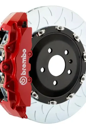 Brembo 08-14 Challenger SRT-8 Fr GT BBK 6Pis Cast 380x34 2pc Rotor Slotted Type3-Red Best Choice