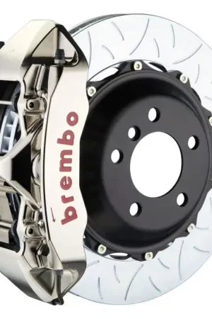 Brembo 99-01 Skyline GTR Front GTR BBK 6 Piston Billet 355x32 2pc Rotor Slotted Type3- Nickel High Quality