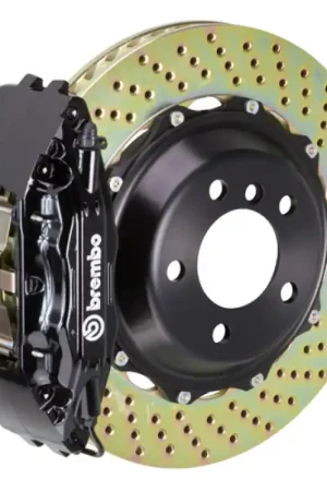 Brembo 12-16 FR-S/12-20 BRZ/22+ GR86 Front GT BBK 4 Piston Cast 2pc 332x32 2pc Rotor Drilled-Black Holiday Sale