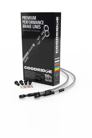 Cheap Goodridge 18-23 Harley-Davidson FXFB/FXLRS Black Front Brake Line w/Clear Fitting