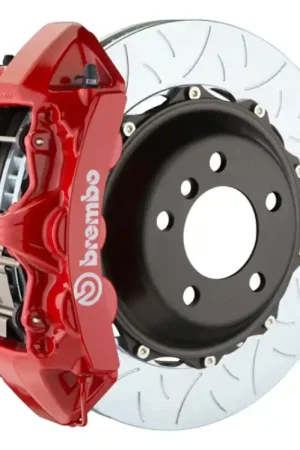 Original Brembo 05-13 Corvette Front GT BBK 6 Piston Cast 380x32 2pc Rotor Slotted Type3-Red