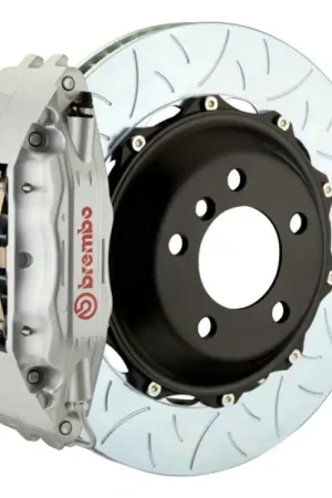 Brembo 89-94 Carrera/90-94 Carrera Fr GT BBK 4 Pist Cast 2pc 355x32 2pc Rotor Slotted Type3-Silver Warranty Included