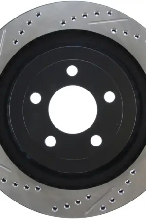 StopTech Slotted & Drilled Sport Brake Rotor - 2015 Ford Mustang GT - Rear Right Wholesale