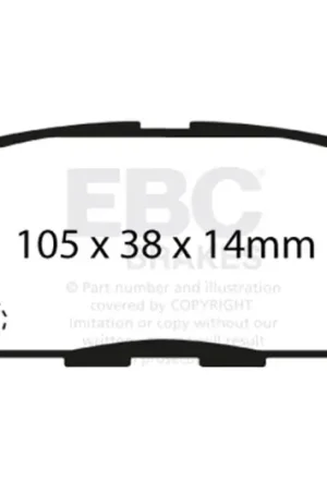 EBC 03-05 Infiniti FX35 3.5 Ultimax2 Rear Brake Pads Free Returns