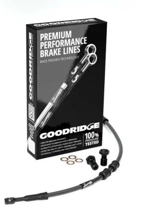Cheap Goodridge 15-17 M/C HD FLS Multi Model (w/ABS) +2in Black Brake Line Kit w/Black Fittings