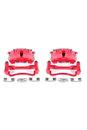 Power Stop 99-02 Ford Mustang Front Red Calipers w/Brackets - Pair Cheap