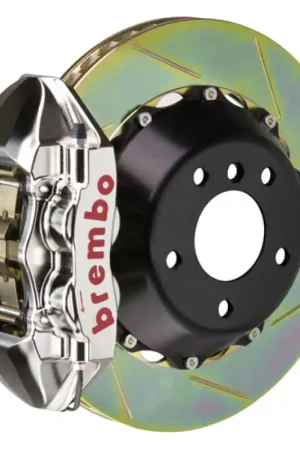 Genuine Brembo 16-23 Metris (W447) Rear GTR BBK 4 Piston Billet 345x28 2pc Rotor Slotted Type1 - Nickel