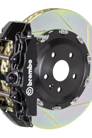 Brembo 08-13 M3/11-12 1M Front GT BBK 6 Piston Cast 380x34 2pc Rotor Slotted Type1-Black Best Seller