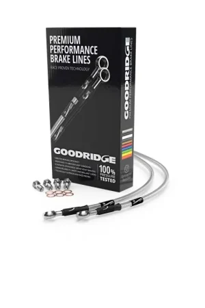 Goodridge 93-00 Harley-Davidson FXD Multi Model Clear Front Brake Line w/Clear Fitting Modern